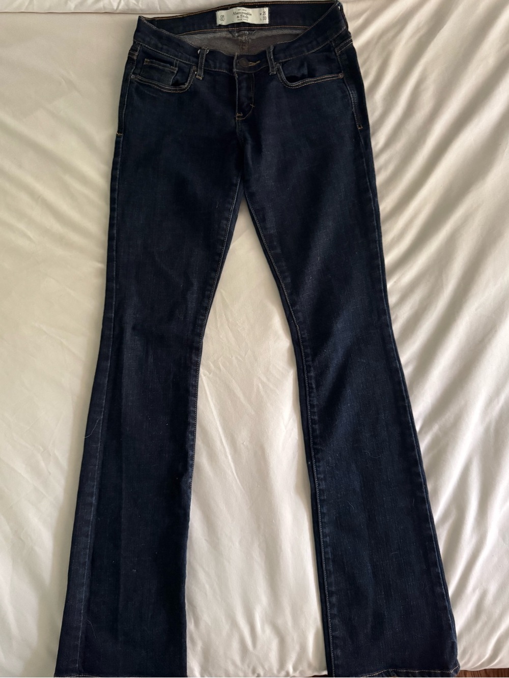 Abercrombie & Fitch Dark Blue Perfect Stretch Bootcut Jeans